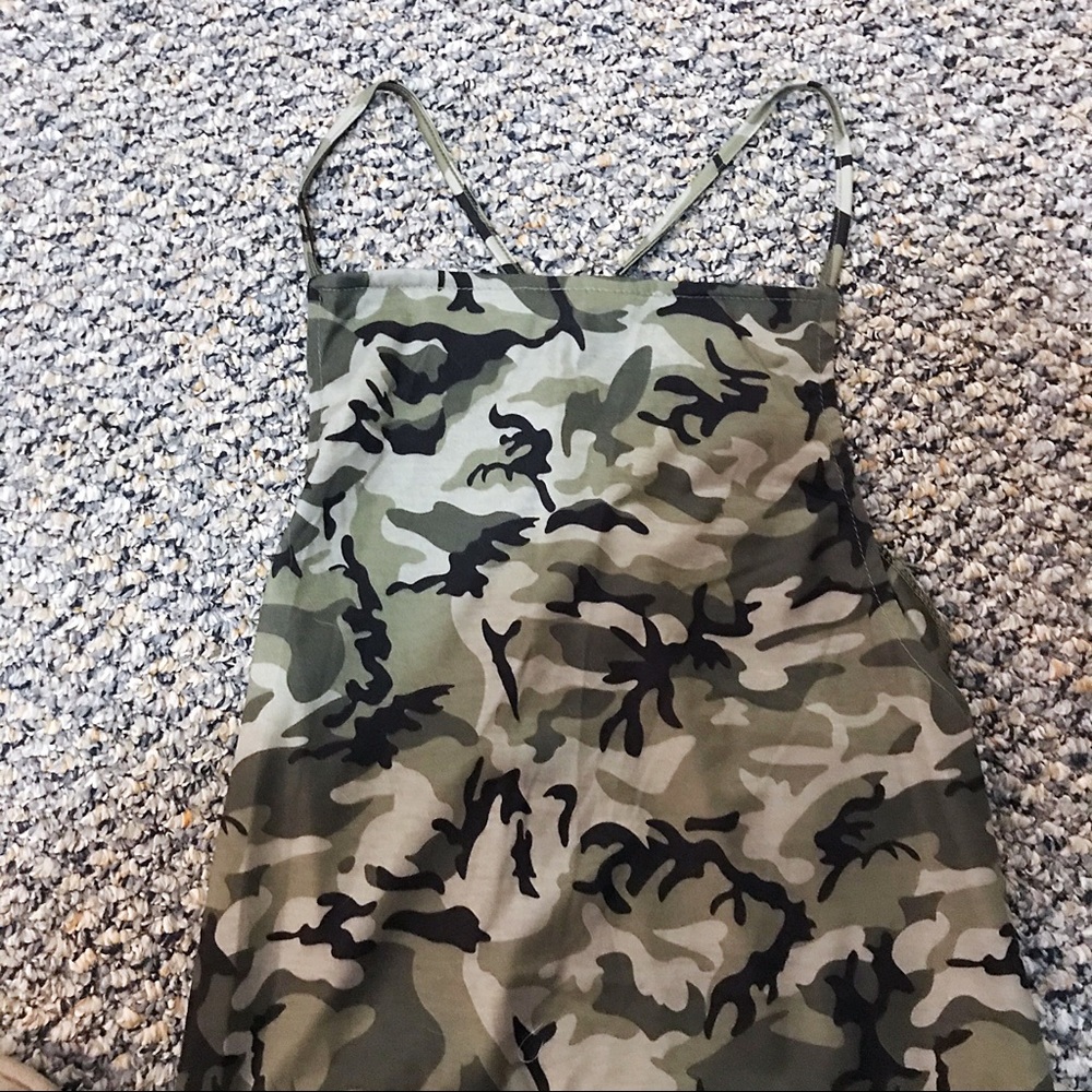 Green Camouflage Jumpsuit - Picture 2 of 5